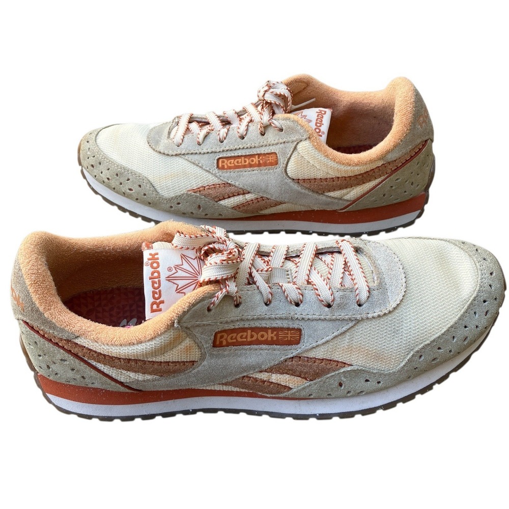 Reebok x FP Classic‎ AZ Sneakers Womens Size 10.5 Alabaster Gold Mango Retro